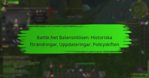 Battle.Net Balansinlösen: Historiska förändringar, Uppdateringar, Policyskiften