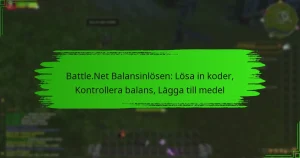 Battle.Net Balansinlösen: Lösa in koder, Kontrollera balans, Lägga till medel