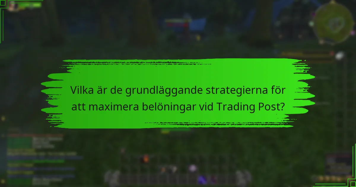 Vilka verktyg kan förbättra Trading Post-prestanda?